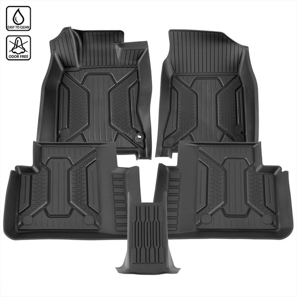 Spec-D Tuning FLOOR MATS INJECITION TPE 5 PIECE 2 FRONT 3 BACK, 5PK MAT-CV16-MP